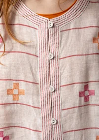 Kleid „Mandvi“ aus Leinen - masala