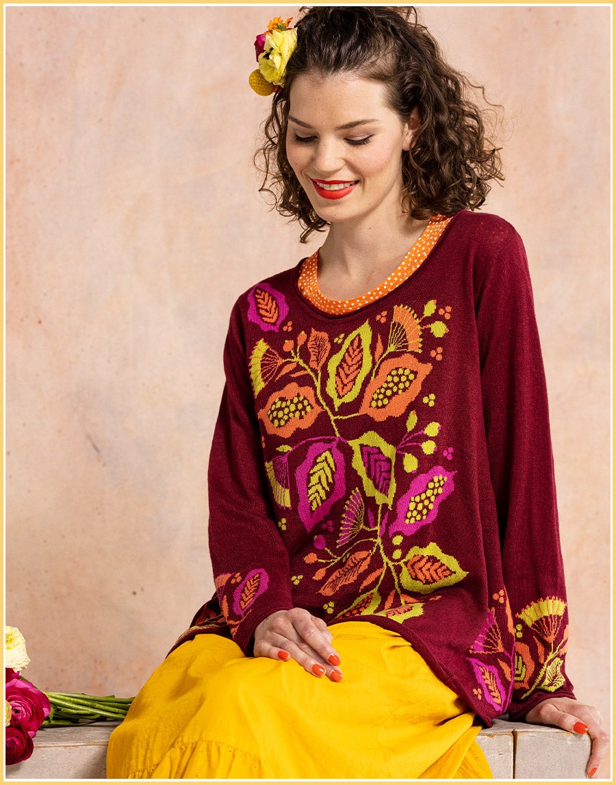 Pullover „Flamenco“ aus Öko-Leinen und Baumwolle
