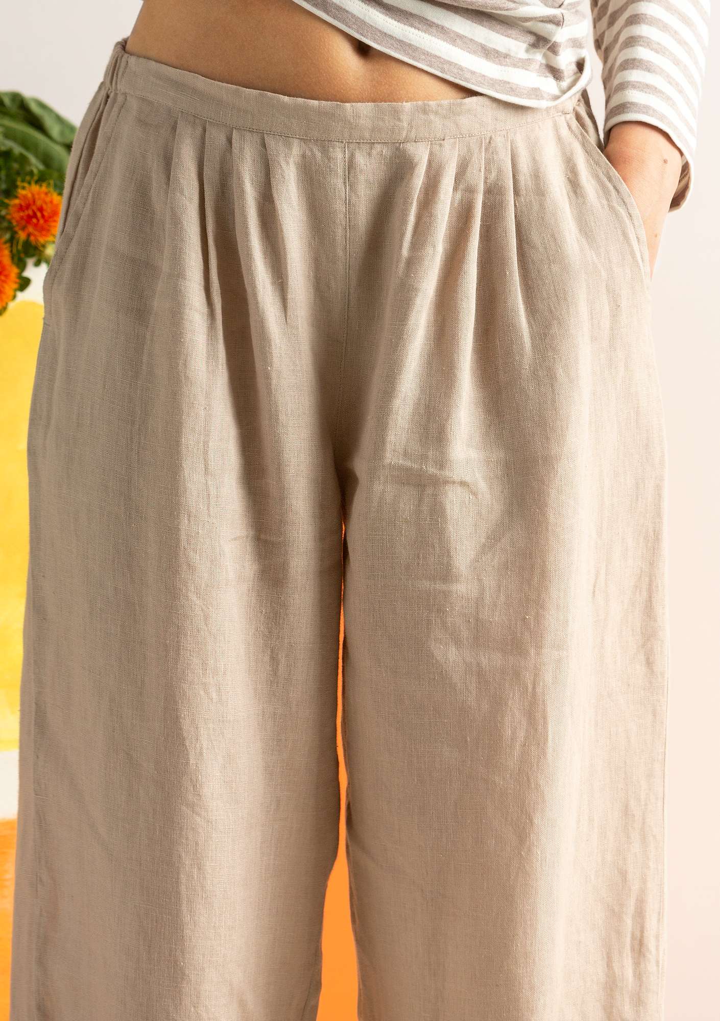 Linen trousers natural thumbnail
