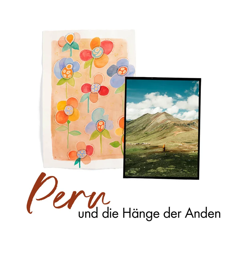 Gudrun Sjödéns Aquarell von Kartoffelblüten. 