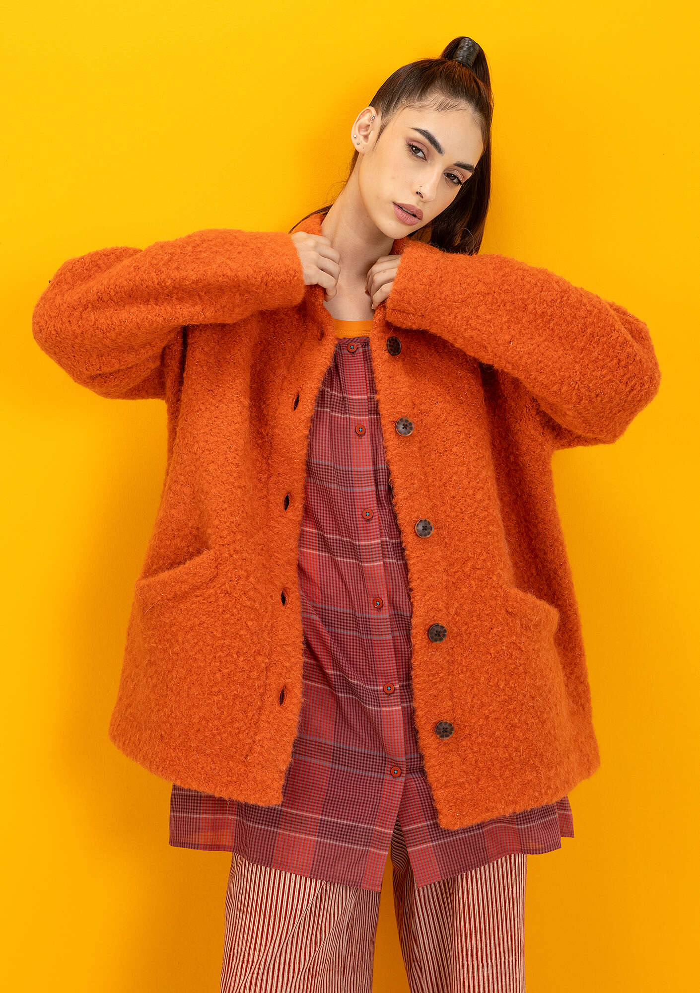 Knit jacket in wool bouclé gudrunsjoden.com