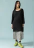 Tunic in a linen/recycled linen knit fabric (black S)
