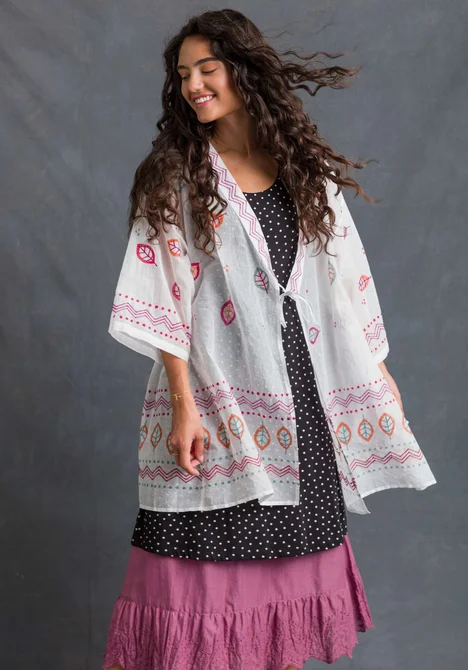 Kimono „Create“ aus Baumwolle - ungebleicht