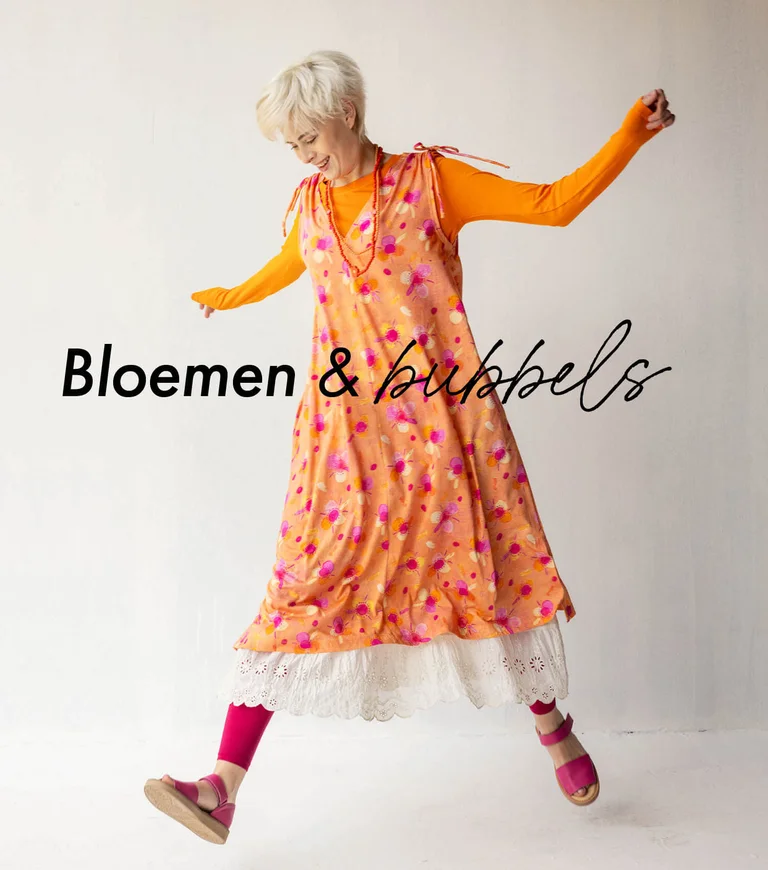 “Bubble” dress in organic cotton/modal