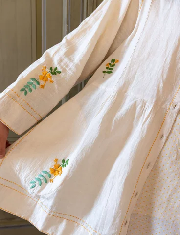 “Shimla” artist’s blouse in organic cotton/linen - mandelmjlk