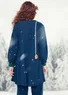 Tunique en tissu de coton biologique/viscose (bleu indigo S)