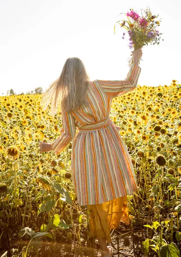 “Furilden” woven organic cotton dress - masala