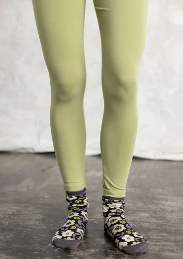 “Mona” organic cotton/elastane jersey leggings - thyme