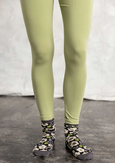 “Mona” organic cotton/elastane jersey leggings - thyme