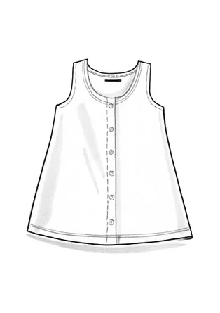 Débardeur "Bip" en jersey de coton biologique - aubergine foncé