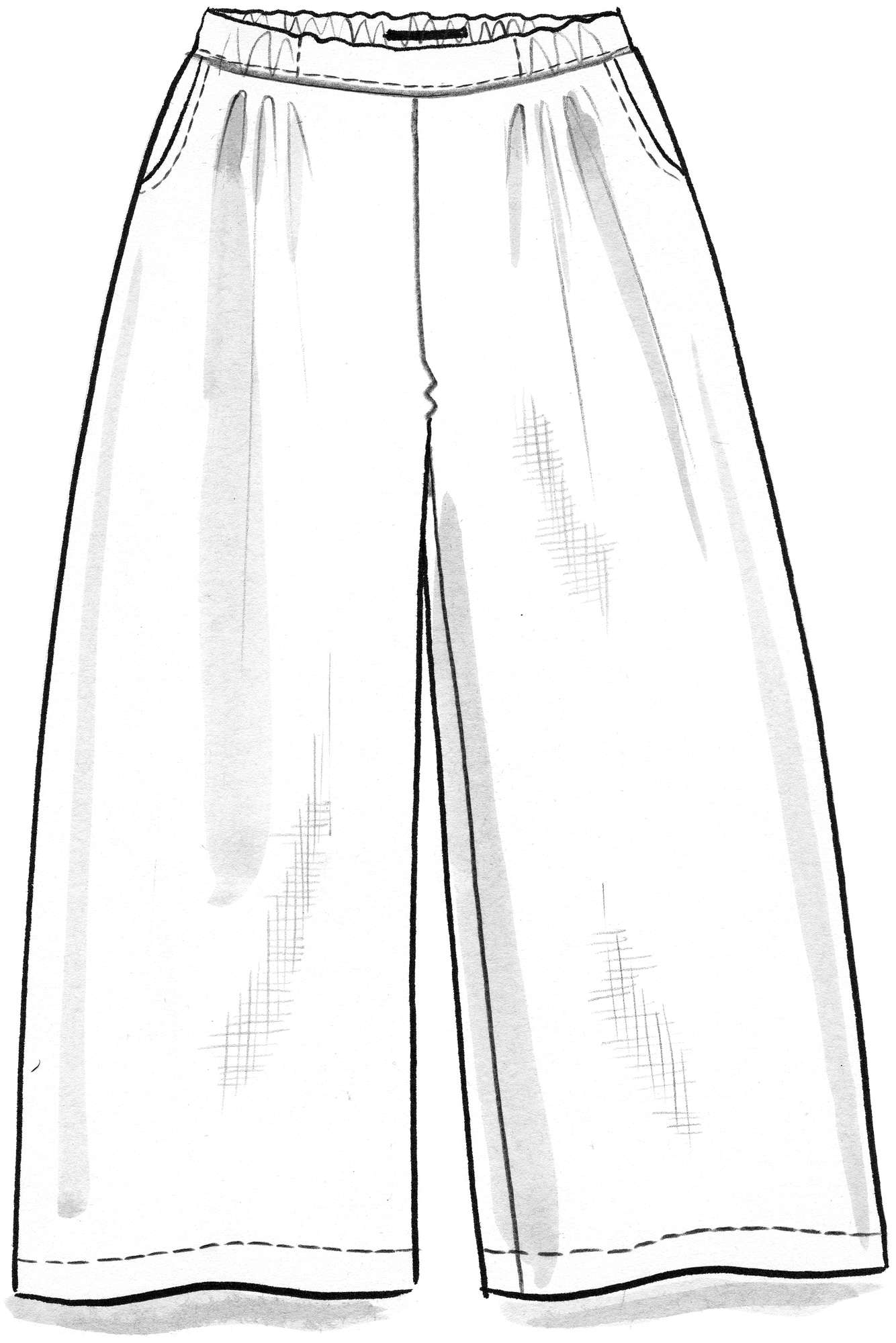 “Mirabelle” woven linen trousers