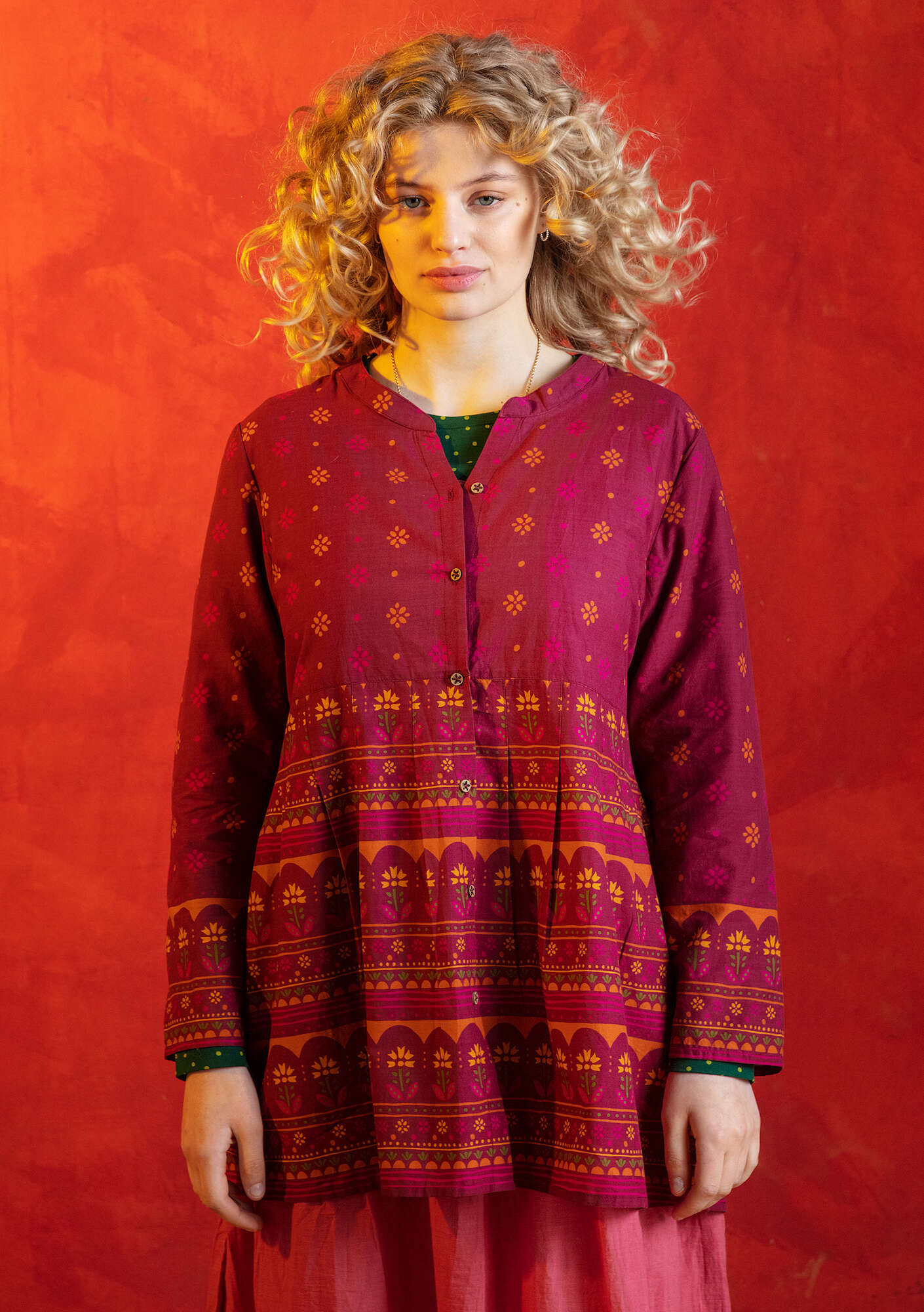 Bluse „Lalita“ aus Öko-Baumwolle purpur thumbnail
