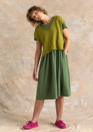 Strickpullunder aus Bio-/Recycling-Baumwolle - grünpfeffer