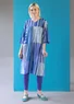 Robe tissée "Cherai" en coton biologique (bleu océan S)