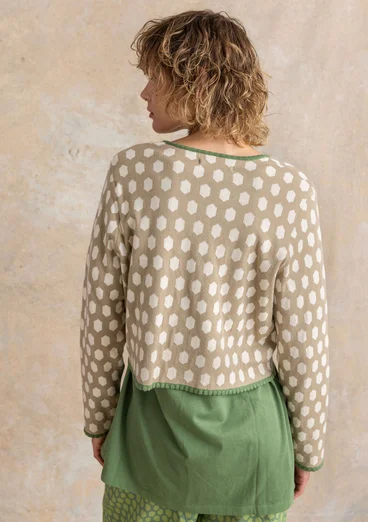 Strickjacke „Vendela“ aus Bio-/Recycling-Baumwolle - dunkelnatur