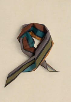 “Akira” organic cotton scarf - black