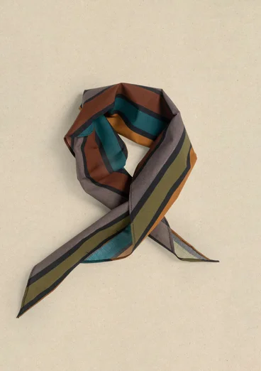 “Akira” organic cotton scarf - black