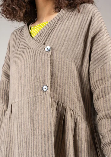 “Bodil” woven linen jacket - mole