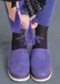 Chaussures à pois en nubuck imprimé (améthyste 36)