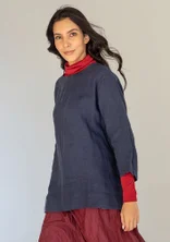 Blouse "Azores" en lin - indigo foncé