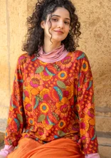 Shirt „Hana“ aus Bio-Baumwolle/Modal - papageienrot