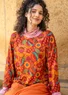 Top "Hana" en coton biologique/modal (rouge perroquet XS)