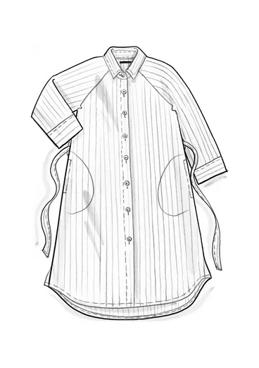 “Bifrost” woven linen shirt dress - light mulberry