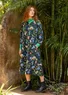 Robe "Mockingbird" en tissu de lin/modal (noir XXL)