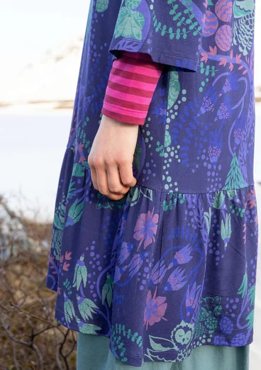 Jerseykjole "Yura" i økologisk lyocell/elastan - midnatsblå