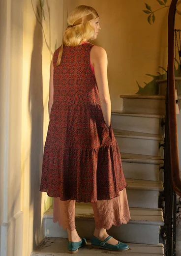 “Papillon” organic cotton jersey dress - fig