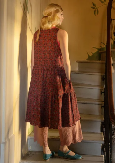 Jerseykleid „Papillon“ aus Bio-Baumwolle - feige