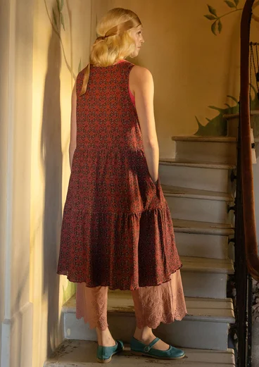 “Papillon” organic cotton jersey dress - fig