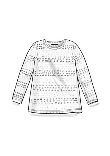 “Quiz” patterned lyocell/elastane top - elderflower