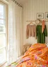 “Nemorosa” floral organic cotton curtain (white One Size)