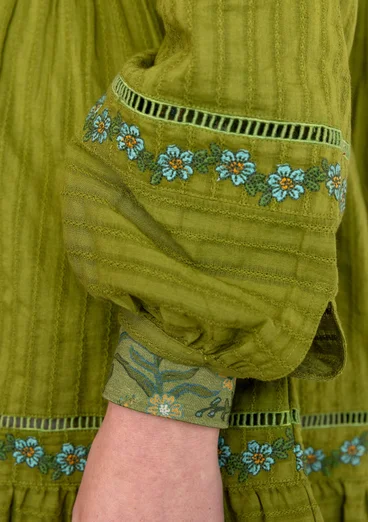 Geweven tuniek "Nome" van biologisch katoen - berkenblad