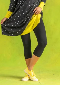 Caprileggingsit ”Ester” ekopuuvillaa/elastaania - musta