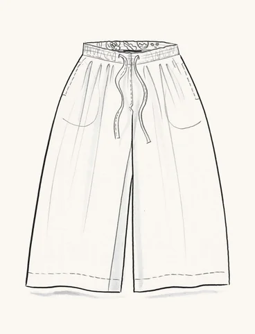“Amber” woven organic cotton/linen trousers - masala