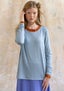 “Ada” jersey top in lyocell/spandex dove blue thumbnail