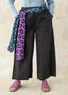 Woven organic cotton trousers (black XL)