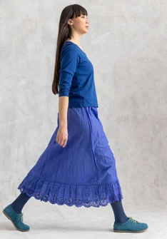 Woven organic cotton underskirt - brilliant blue