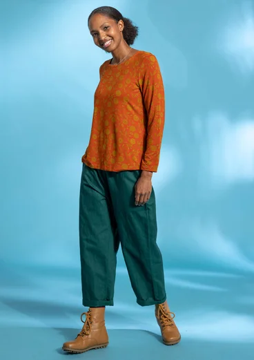 Top "Pomerans" i modal/elastan - bränd orange
