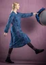 Gemustertes Kleid „Ada“ aus Bio-Baumwolle/Modal (indigo M)