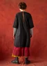 “Wanja” woven organic cotton dress (black S)