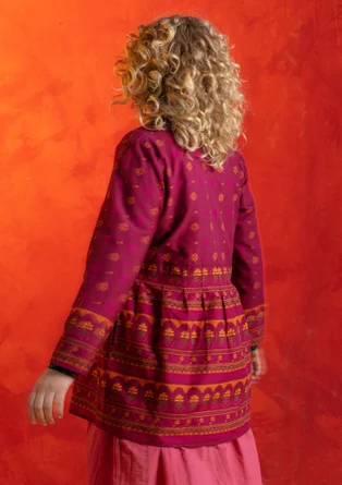 Blouse "Lalita" en coton biologique - pourpre