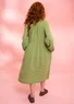 “Noira” checked organic cotton dress (grass green L)