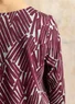 Gemustertes Shirt „Timmer“ aus Bio-Baumwolle/Modal (aubergine L)