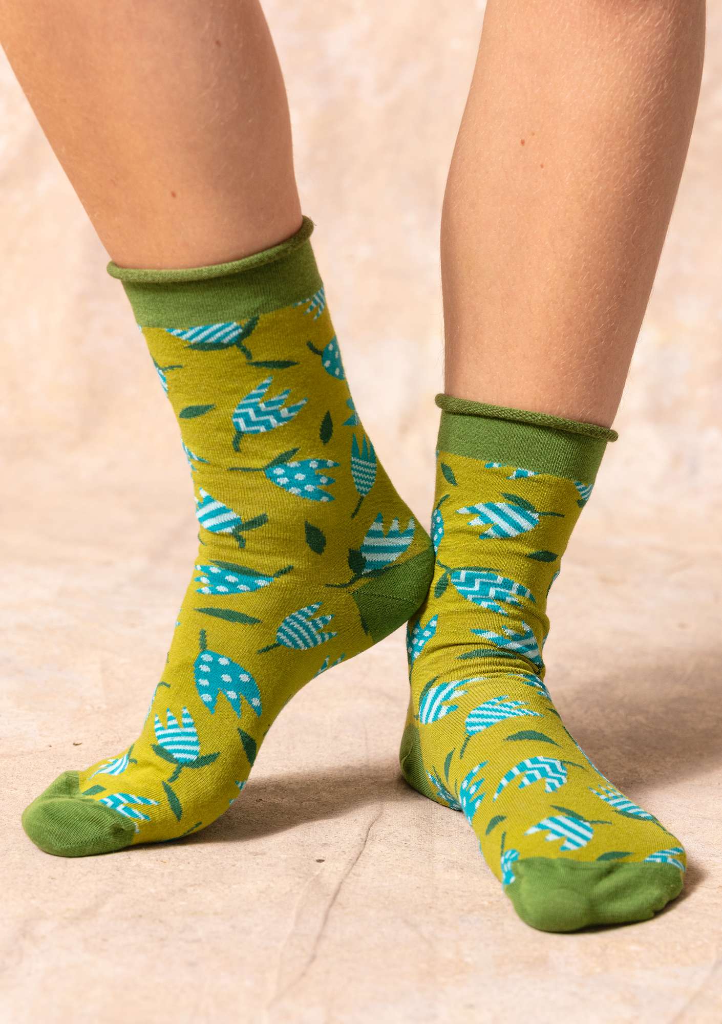 “Evelyn” organic cotton socks kiwi thumbnail