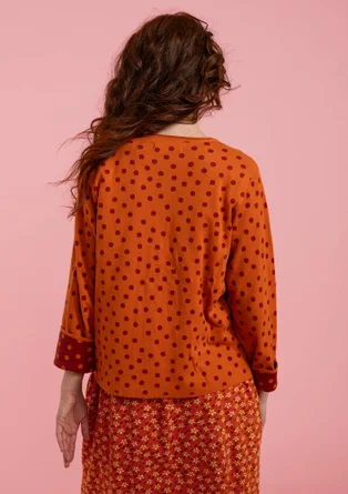 Dotted organic cotton cardigan - rowan