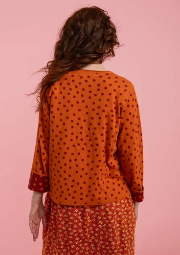 Dotted organic cotton cardigan - rowan