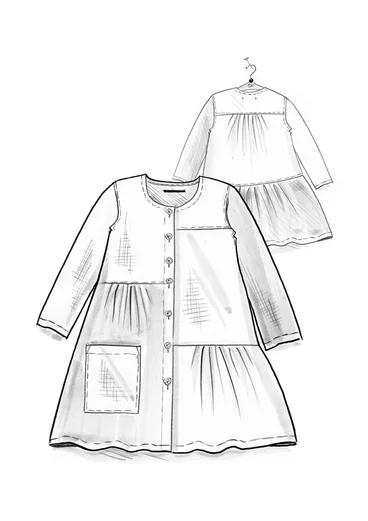 Künstlerbluse „Azores“ aus Leinen - schwarz